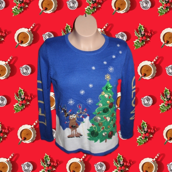 Light Up  Christmas Sweater - Picture 1 of 8